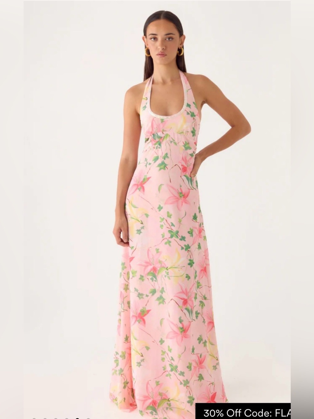 Peppermayo Exclusive No One Else Halter Floral Maxi Dress Size 0/XXS